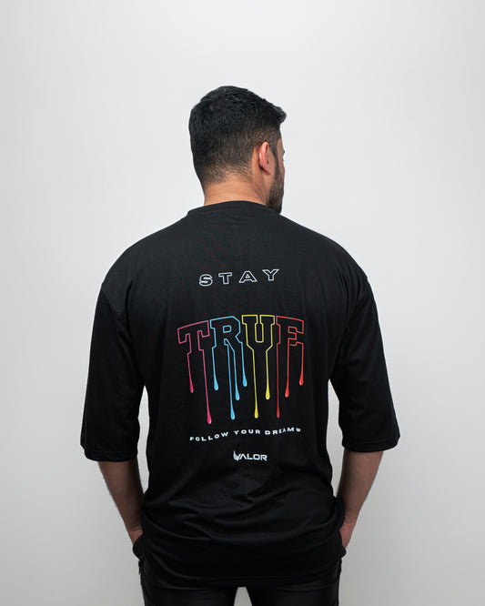 Stay True Graphic Oversized T-Shirt